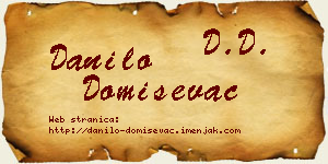 Danilo Domiševac vizit kartica